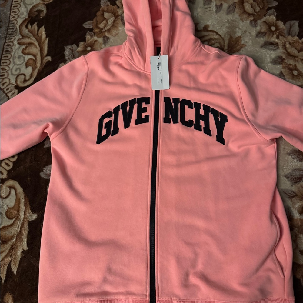 Givenchy Pink Zip-Up Jacket with Black Accents
